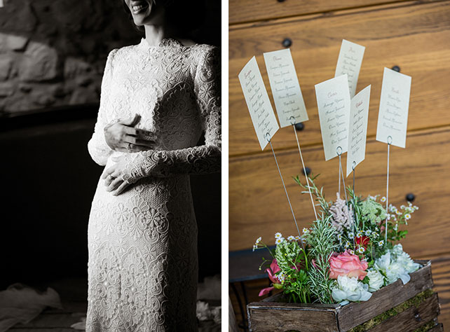 Свадьба в Пьемонте, образ невесты, план рассадки