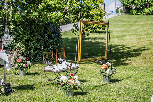 свадьба в Пьемонте, фотозона на свадьбе