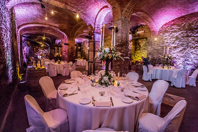 Свадьба в Пьемонте, декор банкетного зала