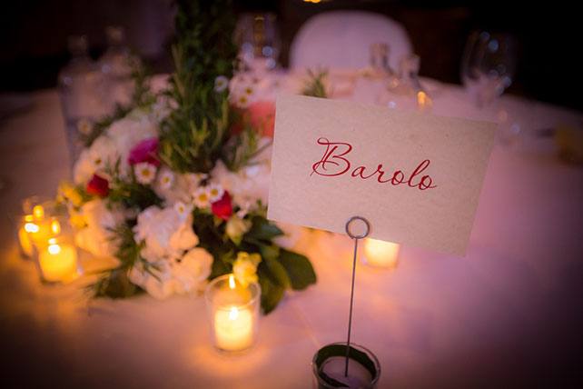 Свадьба в Пьемонте, рассадочные карточки