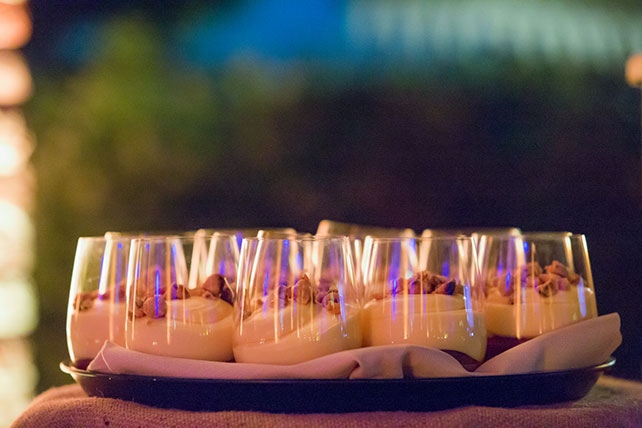 Свадьба в Пьемонте, десерт в стаканчиках