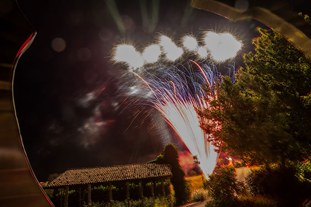 Свадьба в Пьемонте, свадебный салют