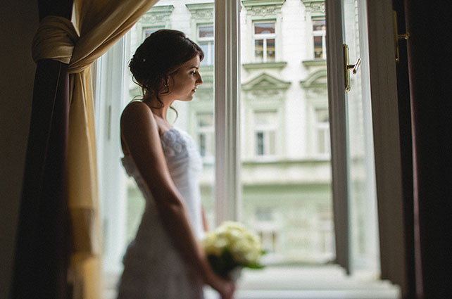 свадьба в Праге, невеста