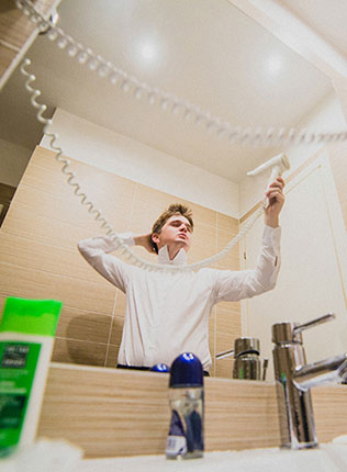 свадьба в Праге, утро жениха