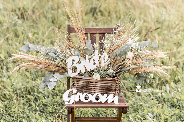 свадьба в разрушенной усадьбе, детали свадьбы