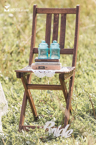 свадьба в разрушенной усадьбе, декор фотосессии