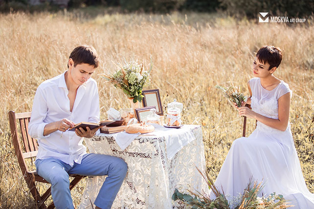свадьба в разрушенной усадьбе, фотосессия жениха и невесты