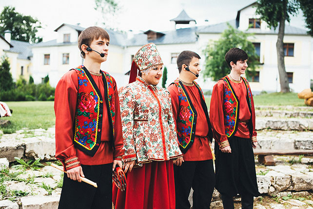 свадьба в русском стиле, церемония