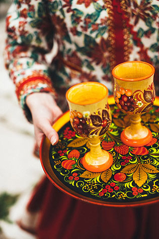 свадьба в русском стиле, детали свадьбы