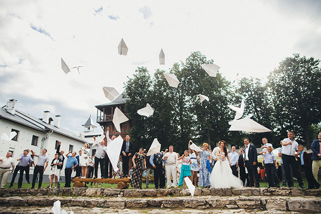 свадьба в русском стиле, гости на свадьбе