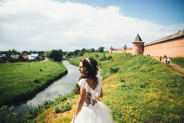 свадьба в русском стиле, невеста