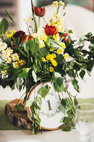 свадьба в русском стиле, номер стола