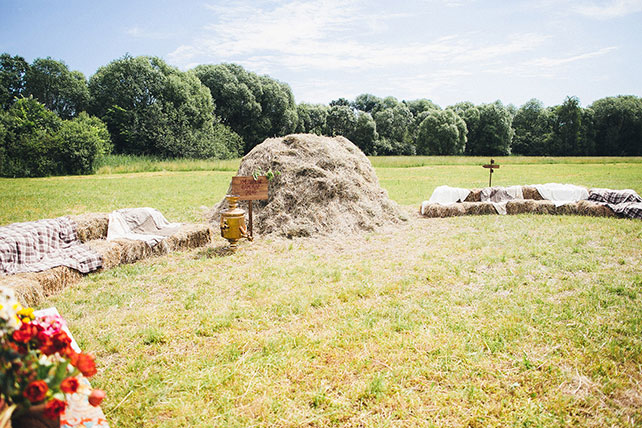 свадьба в русском стиле, второй день