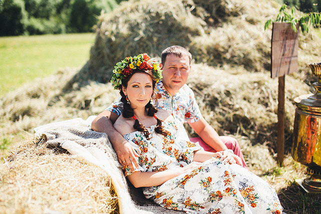 свадьба в русском стиле, второй день