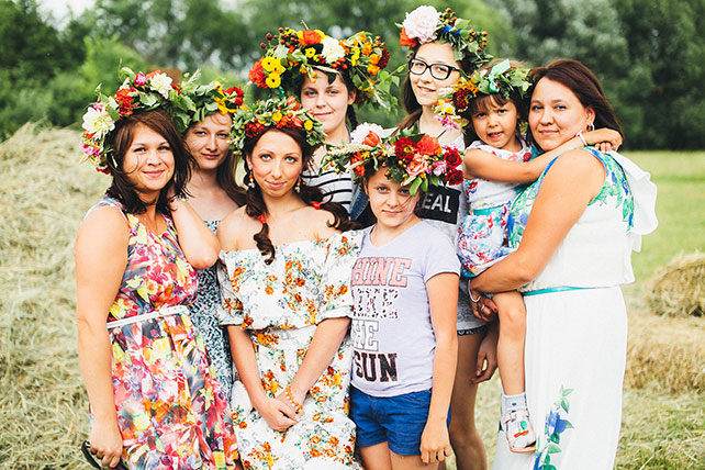 свадьба в русском стиле, второй день