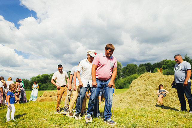 свадьба в русском стиле, второй день
