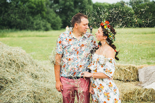 свадьба в русском стиле, второй день