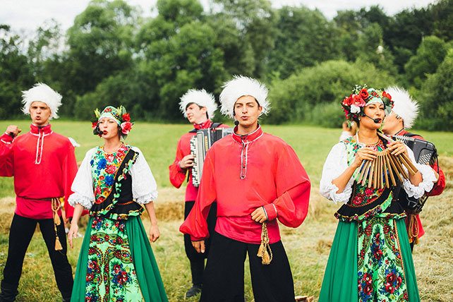 свадьба в русском стиле, второй день