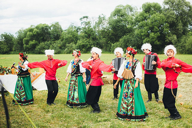 свадьба в русском стиле, второй день