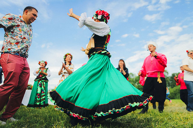 свадьба в русском стиле, второй день