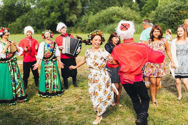 свадьба в русском стиле, второй день
