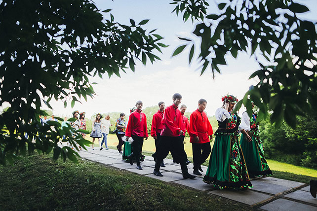 свадьба в русском стиле, второй день