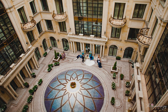 свадьба в синем цвете, место церемонии