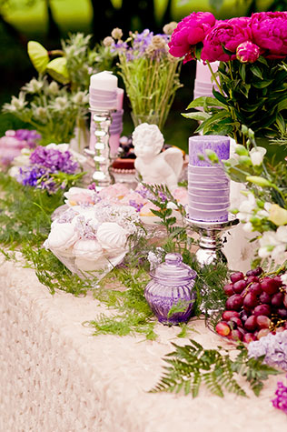 свадьба в сиреневом саду, оформление фотосессии