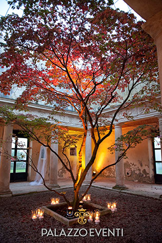 Зажигательная свадьба в стиле Великого Гэтсби, место торжества, дерево, колонны