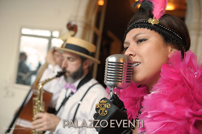 Зажигательная свадьба в стиле Великого Гэтсби, живой вокал