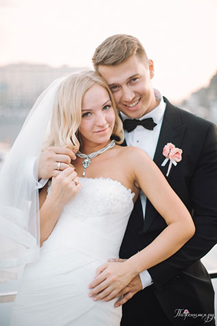 Свадьба в стиле Chanel, жених и невеста