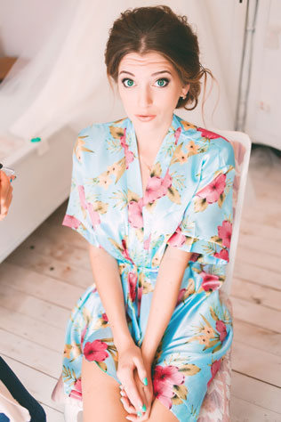 свадьба в стиле эко-рустик с бирюзовыми акцентами, утро невесты