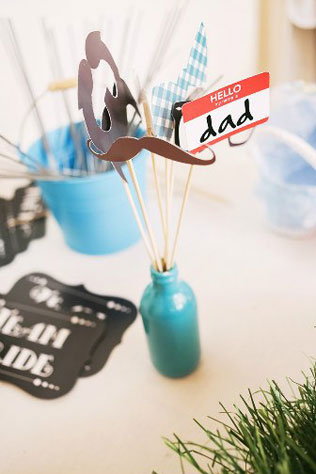 свадьба в стиле эко-рустик с бирюзовыми акцентами, аксессуары для фотосессии