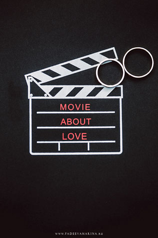 Свадьба в стиле Голливуд, обручальные кольца, Clapboard