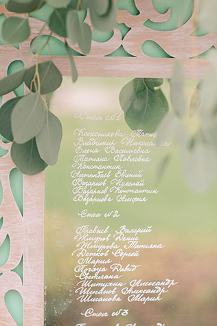 Свадьба в стиле французского кондитерского дома Ladurée, план рассадки гостей