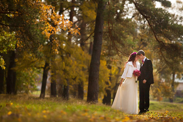свадьба в стиле Оскар, свадебная фотосессия в лесу