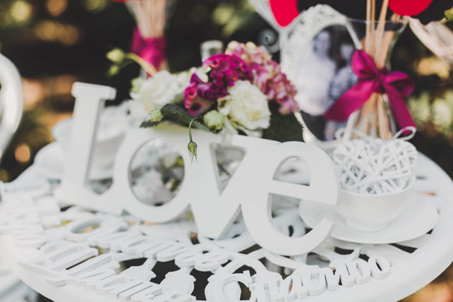 свадьба в стиле прованс, объемные буквы для фотосессии
