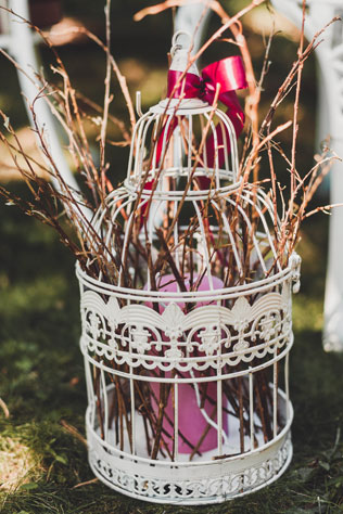 свадьба в стиле прованс, винтажная клетка в декоре