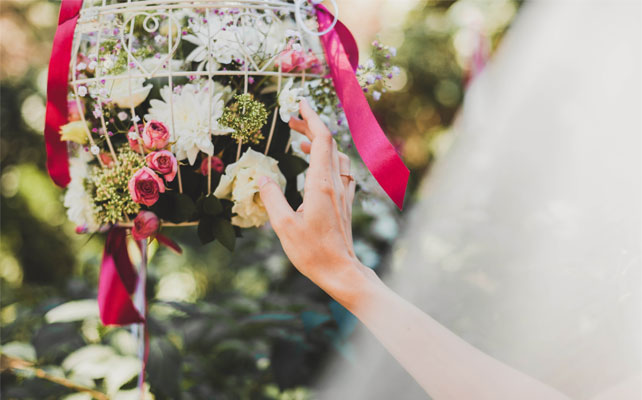 свадьба в стиле прованс, винтажная клетка в декоре