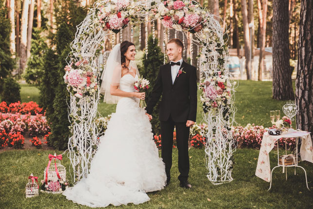 свадьба в стиле прованс, церемония