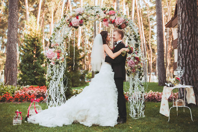 свадьба в стиле прованс, церемония