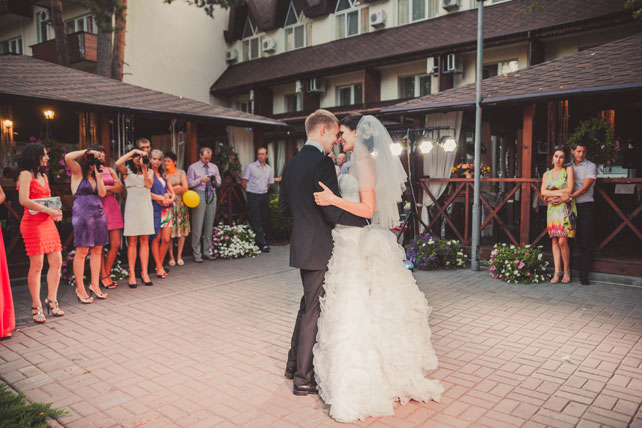 свадьба в стиле прованс, танец молодоженов