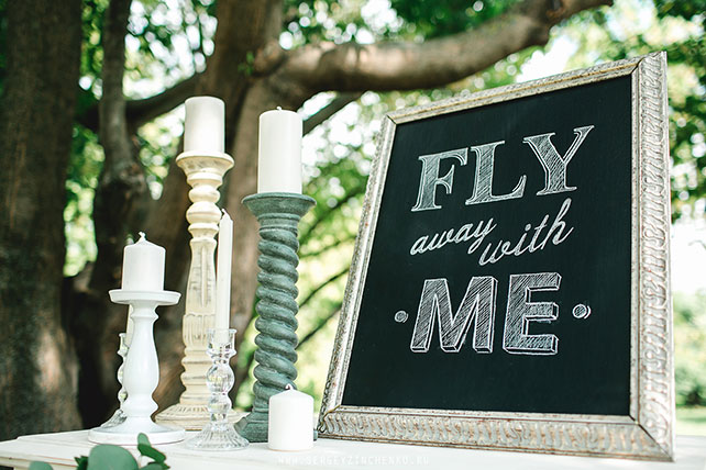 свадьба в стиле путешествия, декор фотосессии