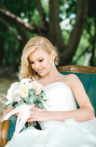 свадьба в стиле путешествия, образ невесты