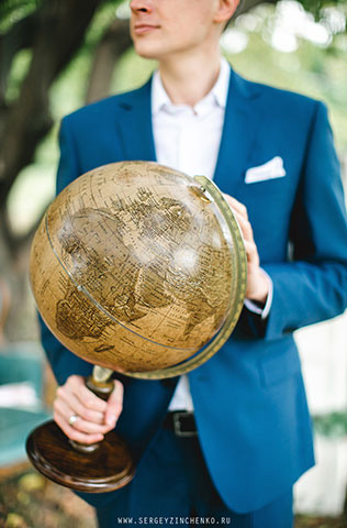 свадьба в стиле путешествия, образ жениха