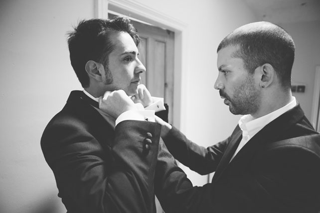 Свадьба в стиле ретро-рок, утро жениха