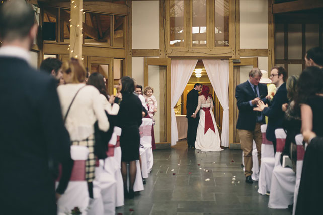 Свадьба в стиле ретро-рок, церемония