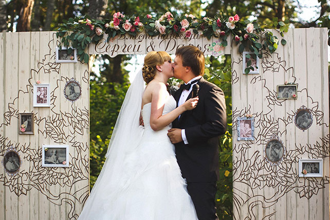 солнечная, поцелуй молодоженов 