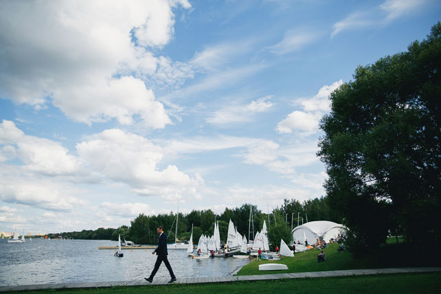 свадьба в яхт-клубе, церемония
