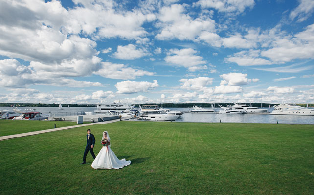 свадьба в яхт-клубе, место торжества